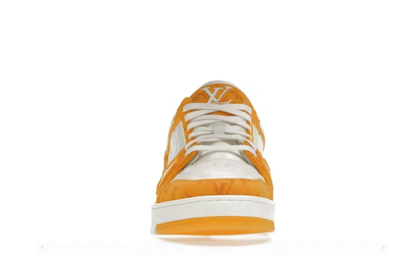 TRAINER YELLOW MONOGRAM DENIM WHITE - immagine 3