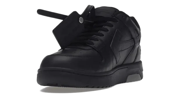 OFF-WHITE OUT OF OFFICE “OOO” CALF LEATHER BLACK “FOR WALKING” - immagine 2