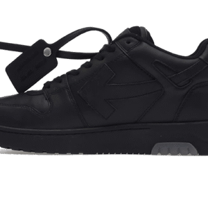 OFF-WHITE OUT OF OFFICE “OOO” CALF LEATHER BLACK “FOR WALKING”