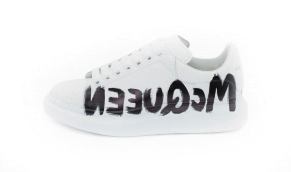 ALEXANDER McQUEEN WHITE GRAFITO