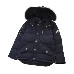 MOOSE KNUCLES JACKET BLUE NAVY