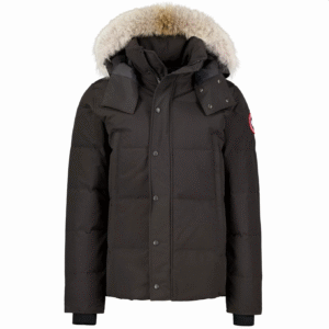 CANADA GOOSE JACKET BLACK WITH FUR