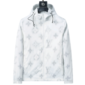 LOUIS VUITTON REFLECTIVE MONOGRAM WHITE JACKET