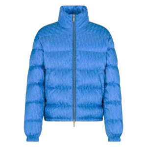 CHRISTIAN DIOR OBLIQUE BLUE PUFFER JACKET